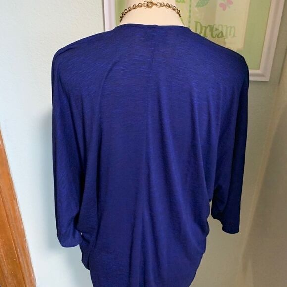 Mizumo Blue Open Cardigan Like New #C39 - Picture 3 of 4